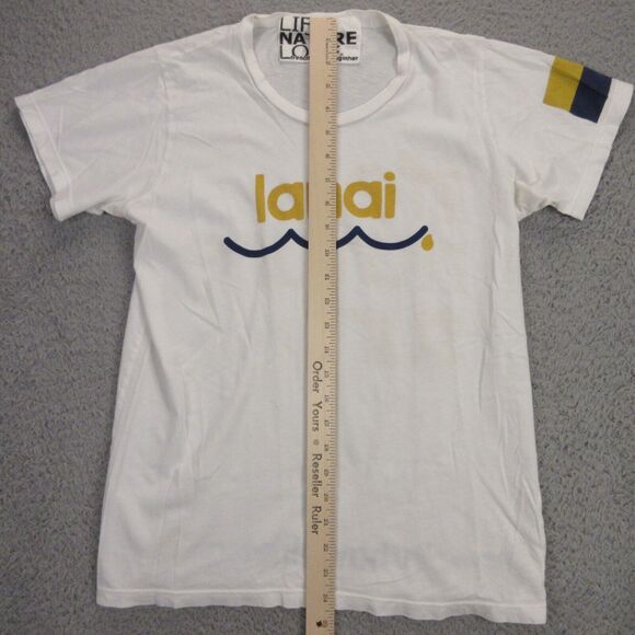 Free City Womens Lanai Hawaii T-Shirt size S? Life Nature Love Surf Beach - Picture 6 of 8